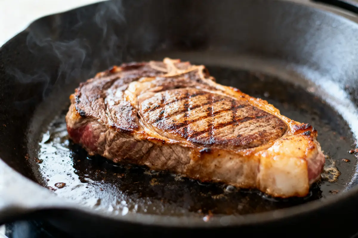 Cuisson d’une entrecôte de 300g : Temps et secrets parfaits !