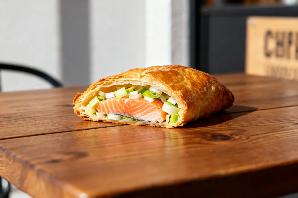 Feuilleté au saumon et poireaux : Recette rapide &amp; gourmande