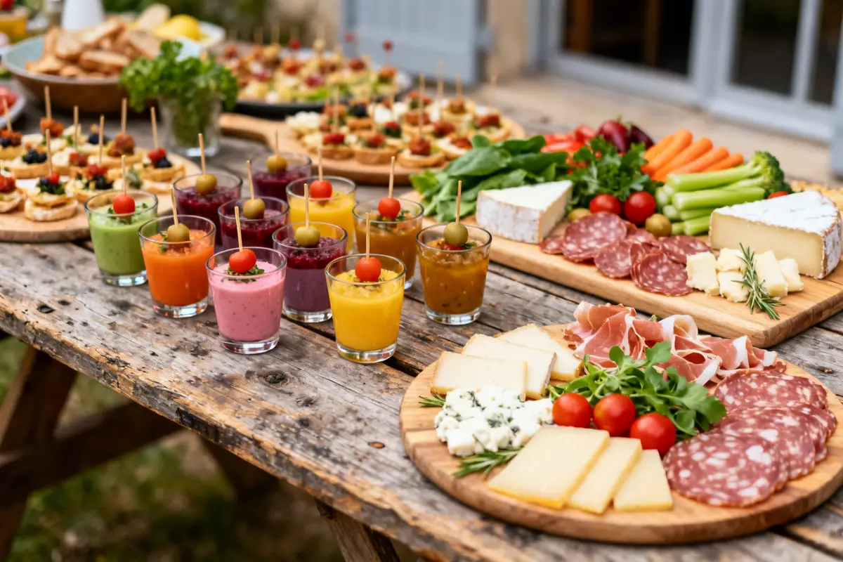 Apéritif dînatoire facile à préparer à l’avance : 20 idées