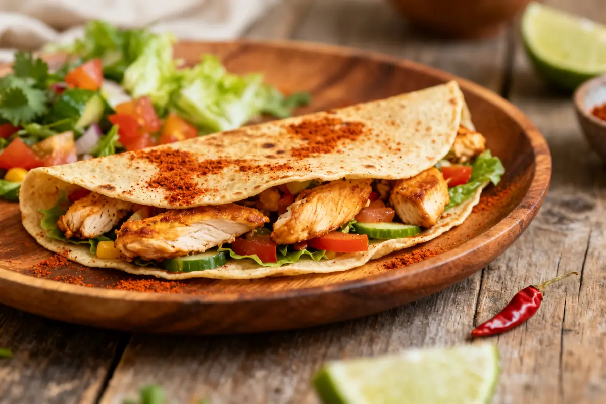 Crêpes mexicaines épicées façon fajitas : Recette facile
