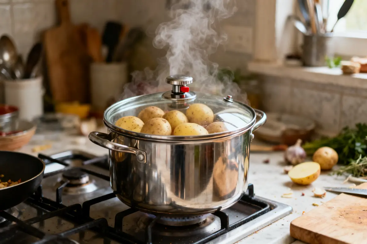 Cuisson de pomme de terre en cocotte-minute : temps et astuces