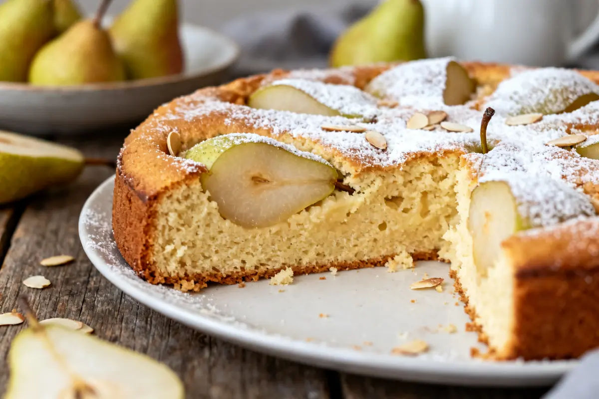Gâteau aux poires grand-mère moelleux et facile à réaliser
