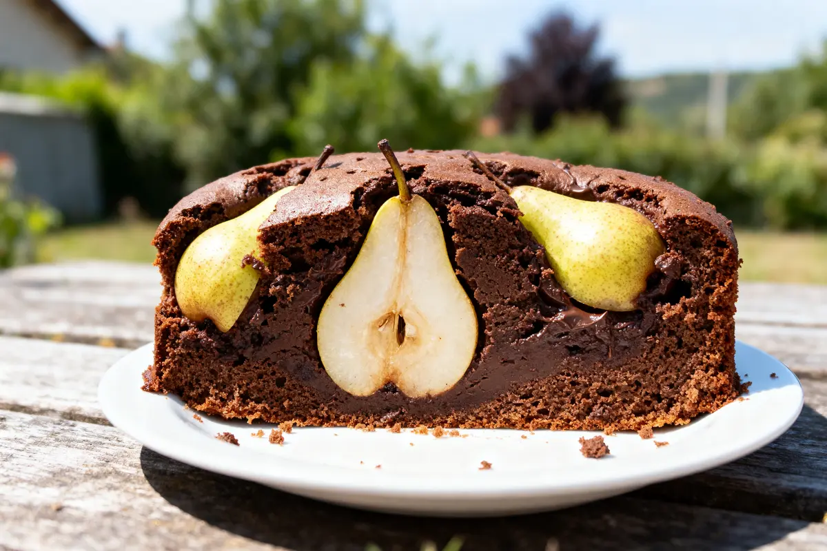 Recettes de gâteau poires chocolat : Moelleux et faciles !
