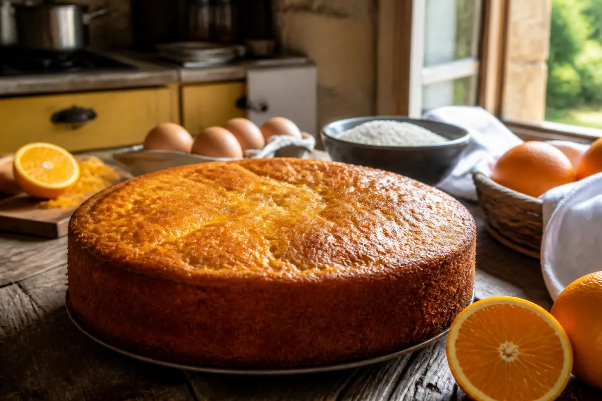 Recette de grand-mère du gâteau à l’orange moelleux et facile